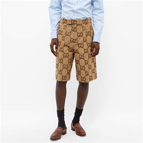 gucci pan|Gucci camel canvas pants.